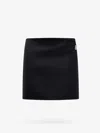 Givenchy Wool Mini Skirt With 4g In Black