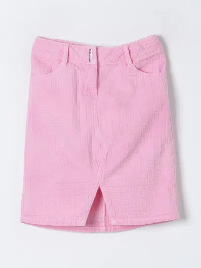 GIVENCHY SKIRT GIVENCHY KIDS COLOR PINK,F45546010
