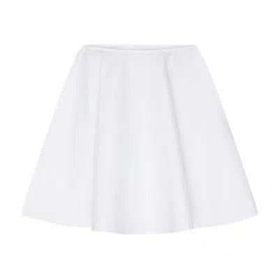 GIVENCHY MINI SKIRT IN COTTON WITH GIVENCHY MEDALLION