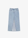 GIVENCHY SKIRT IN DENIM WITH SLIT