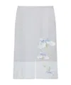 Givenchy Skirt In Floral Dévoré Satin