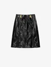 Givenchy Skirt In Leather In Noir