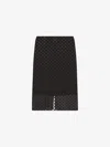 Givenchy Women's Skirt In Polka Dots Devore Satin