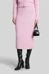 Givenchy Skirt In Rose-pink Wool In Pink