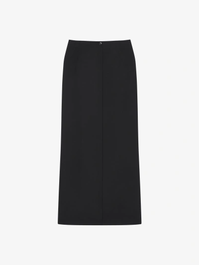 Givenchy Skirt In Wool And Mohair In Black