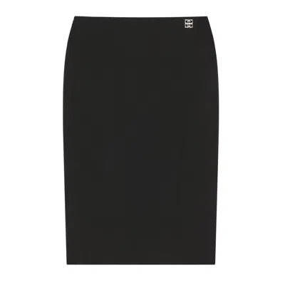 Givenchy Skirt In Wool With 4g Liquid Detail In Black