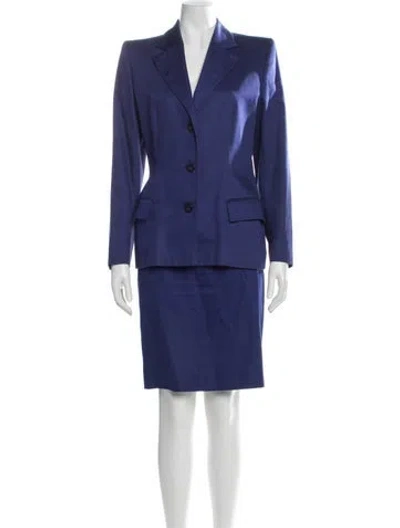 Pre-owned Givenchy Skirt Suit In Blue