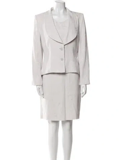 Pre-owned Givenchy Skirt Suit In White
