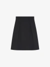GIVENCHY SKIRT WITH BUTTONS IN TRICOTINE WOOL