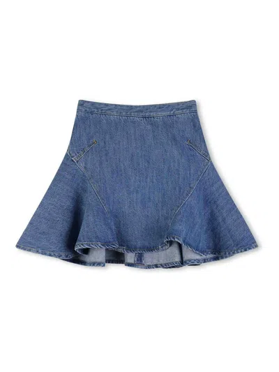 GIVENCHY FALDA SEMILARGA - AZUL