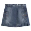 Givenchy 4g Denim Skirt In Blue