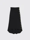 Givenchy Black Milan Stitch Skirt With Buttons In Black