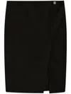 Givenchy Wool Skirt With 4g Detail Skirts Black In Black