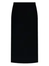 Givenchy Tailored High-waisted Midi Skirt With Back Pleats In Black