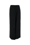 Givenchy Wool And Mohair Long Skirt In Black