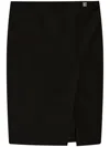 Givenchy Wool Skirt With 4g Detail Skirts Black In Black