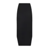 Givenchy Asymmetric Skirt In Wool And Mohair In Black