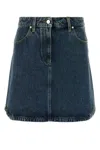 Givenchy Denim Skirt With Back And Front Pockets In Blue