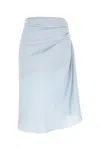 Givenchy Light Blue Draped Skirt In Monogram 72 Jacquard In Blue