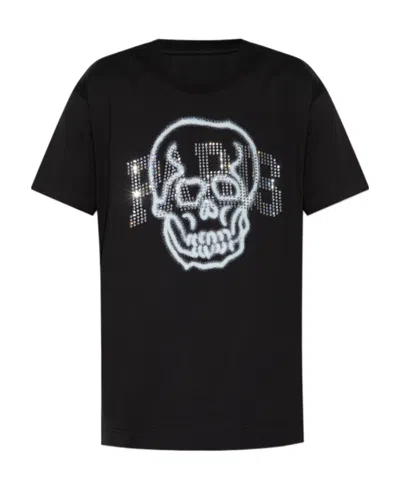 Givenchy Skull-print Cotton T-shirt In Black