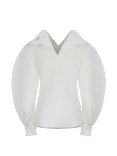 Givenchy Slashed Blouse In White
