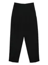 Givenchy Slashed Double Pleat Pants In Wool In Black