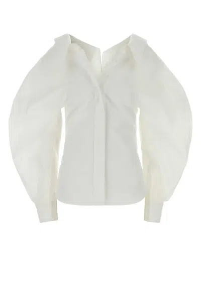 Givenchy Puff-sleeve Cotton Shirt In White