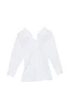 Givenchy Slashed Shirt In Poplin In White
