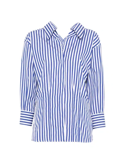 GIVENCHY GIVENCHY SLASHED STRIPED POPLIN SHIRT