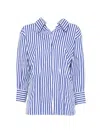 Givenchy Long Sleeve Striped Shirt Buttoned Cuffs Collar In Blue