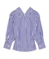 Givenchy Long Sleeve Striped Shirt Buttoned Cuffs Collar In Brown