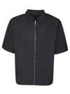 Givenchy Chemise Zippée À Détail 4g In Black