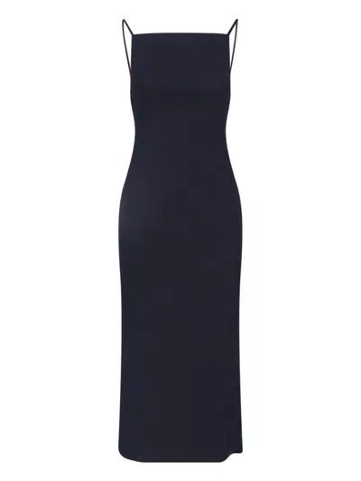 Givenchy Sleek Stretch Viscose-blend Dress In Blue