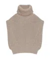 GIVENCHY SLEEVELESS TURTLENECK SWEATER IN WOOL