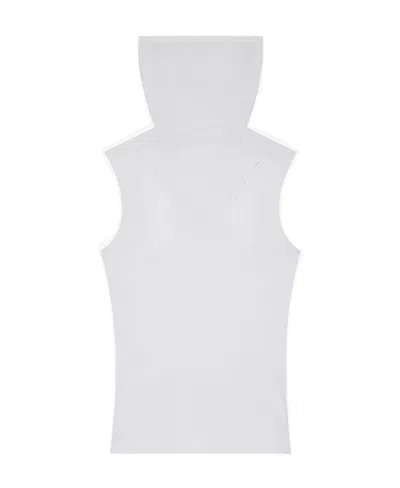 Givenchy Sleeveless Balaclava Top In White
