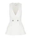 Givenchy Sleeveless Blazer Jacket In White