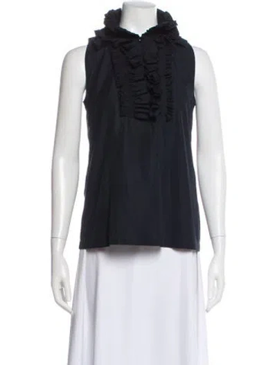 Pre-owned Givenchy Sleeveless Blouse In Black
