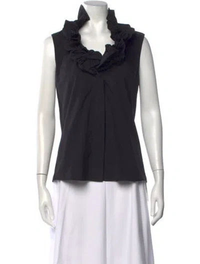 Pre-owned Givenchy Sleeveless Blouse In Black
