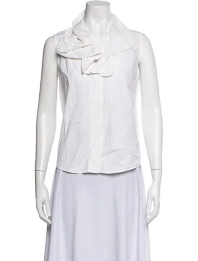 Pre-owned Givenchy Sleeveless Blouse In Neutrals