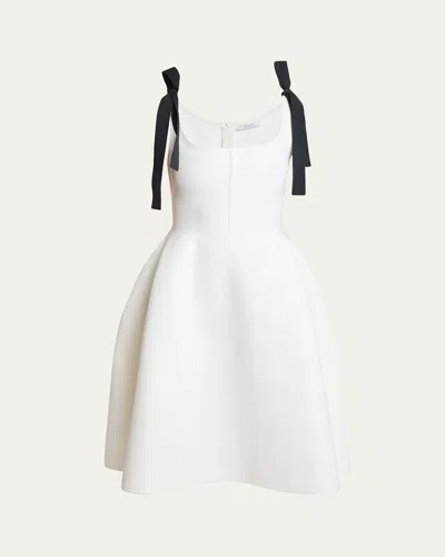 Givenchy Sleeveless Bow-embellished Midi Dress In White