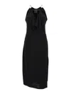 Givenchy Viscose Dress With Embellished Neckline And Draped Detailing In Multicolor