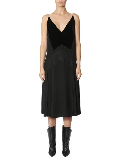 Givenchy Sleeveless Flared Dress In Black
