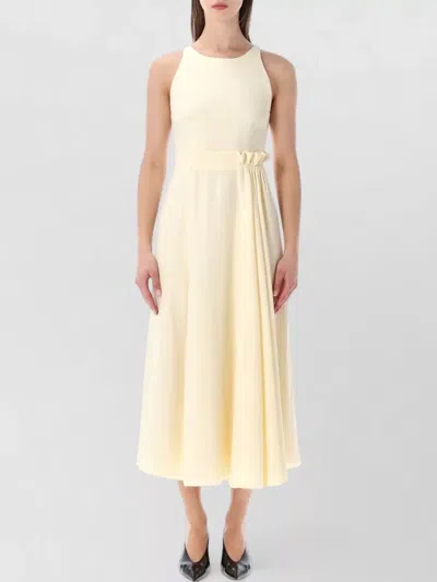 Givenchy Sleeveless Gown Midi Length Round Neckline In Neutral