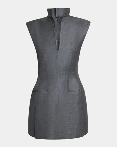 GIVENCHY SLEEVELESS JACKET MINI DRESS