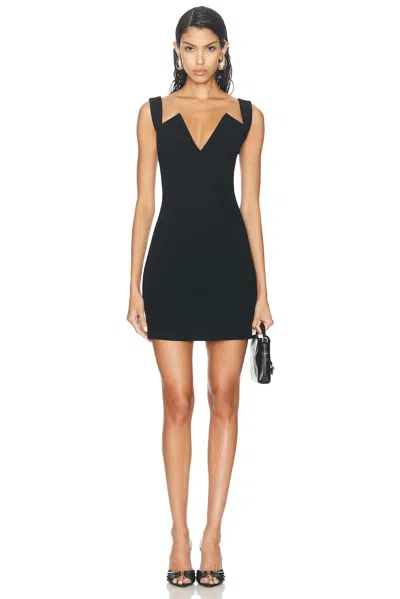 Givenchy Paneled Cady Mini Dress In Black
