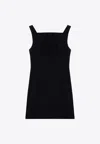 Givenchy Cutout Draped Mini Dress In Black