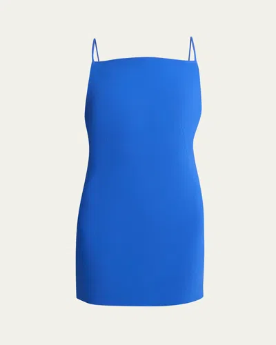 Givenchy Sleeveless Sliced Mini Dress In Blue