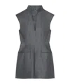 Givenchy Robe Tailleur Sans Manches En Laine In Gray