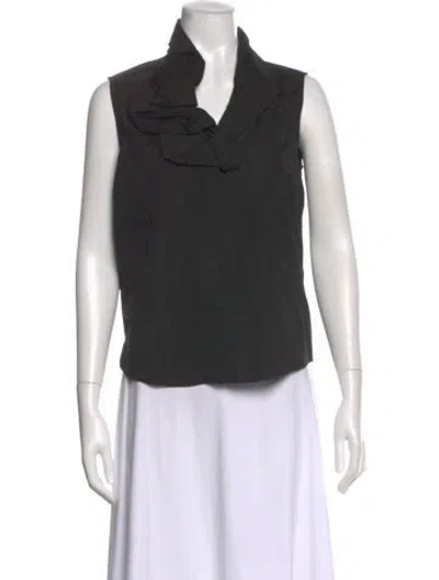 Pre-owned Givenchy Sleeveless Top In Gray