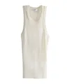 Givenchy Ribbed Racer-back Tank Top In Neutral